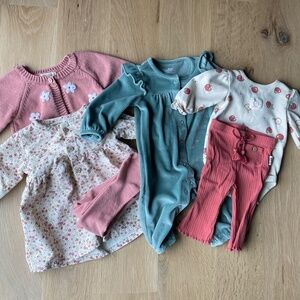 3M and 6M Baby Girl Outfits